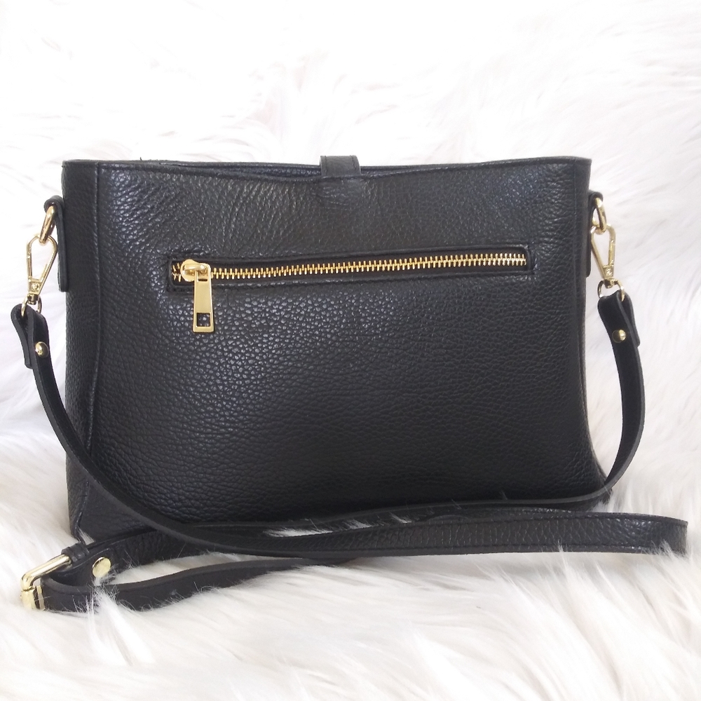 NWT VERA PELLE ITALIAN LEATHER CROSSBODY SHOULDER BAG - Picture 4 of 7